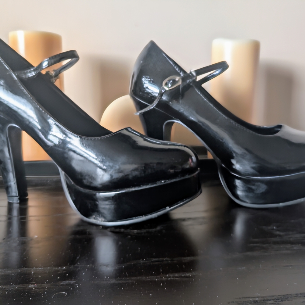 Elegant Black Platform Heels
